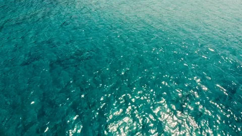 Aerial shot of open ocean. Flight over of open sea. Stock Footage 118230754