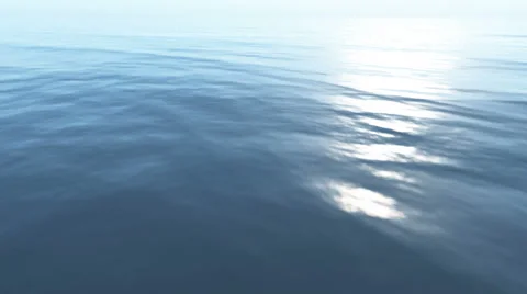 Aerial shot over the surface of ocean Stock Footage 53200028