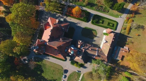 Aerial shot palace Stock Footage 68402901