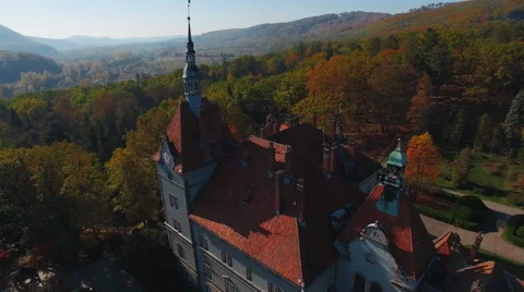 Aerial shot palace Stock Footage 68402986