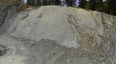Aerial shot of a quarry Video stock 40428204