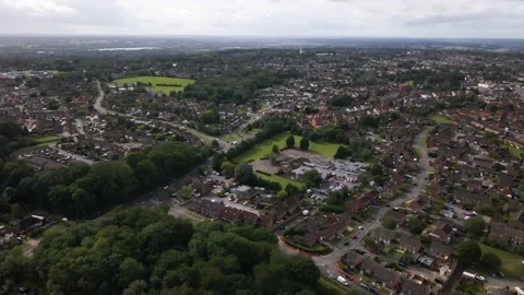 Aerial shot of Reading Stock Footage 203891213