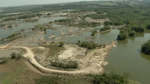 Aerial Shot Of A River Stock Footage 12112023