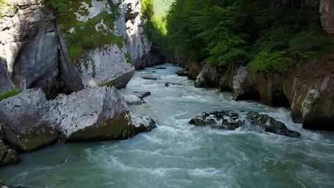 Aerial Shot River Video stock 79131307