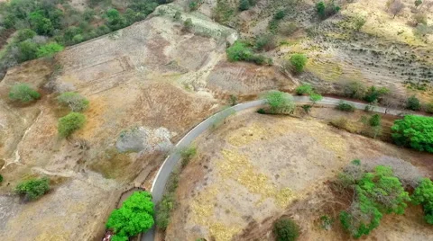 Aerial shot of a road Video stock 63745910