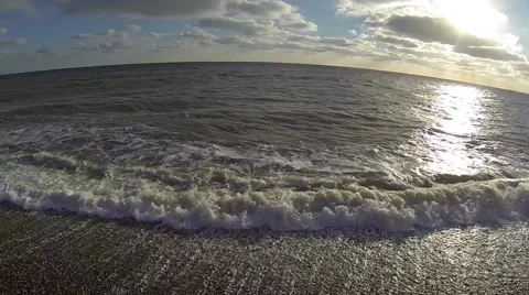 Aerial shot of sandgate folkestone Stock Footage 45495077