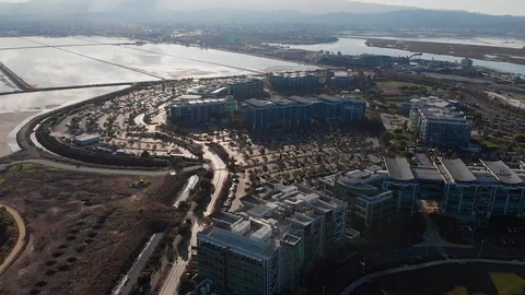 Aerial Shot of Silicon Valley Stock Footage 99666830