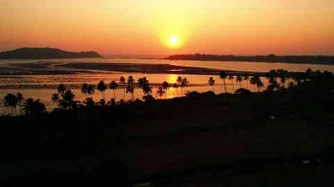 Aerial Shot Of Sunset 库存影片 236341258