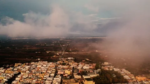 Aerial Shot through clouds Video stock 122133339