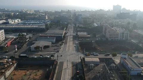 Aerial shot of a train Stock Footage 103104096