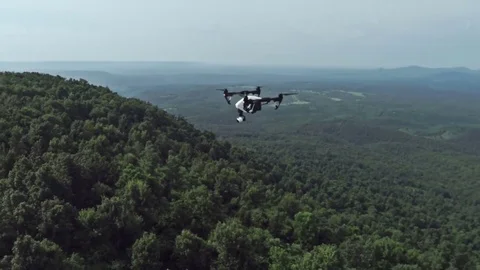 Aerial Shot of UAV Drone Video stock 75586541