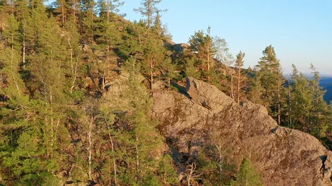 Aerial shot of the valley. Stock Footage 112923085