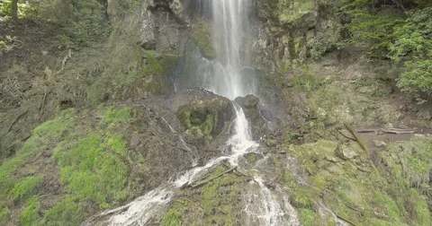 Aerial Shot at a Waterfall Stock Footage 76146008
