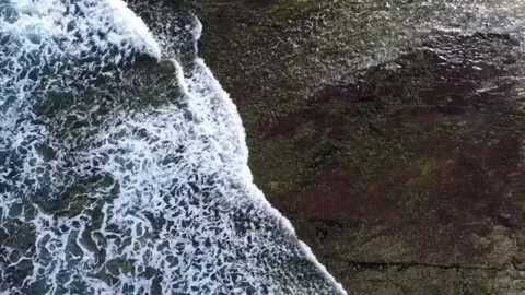 Aerial Shot of Waves Australia Video stock 112468500