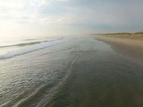 Aerial Shot of Waves Stock Footage 79212300