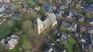 Aerial Shots Of Dutch Village Hellendoorn Stock Footage