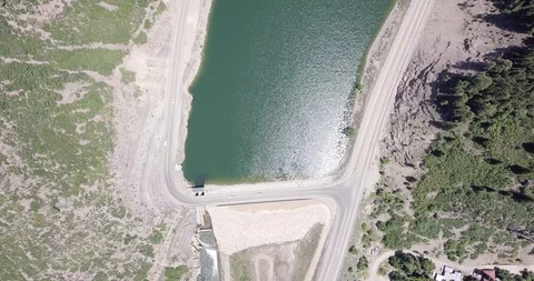 Aerial Shots over Pineview Reservoir in Eden, Utah with DJI Mavic Pro Stock Footage 107250853