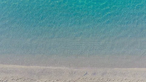 Aerial side motion over pristine Greek waters Stock Footage 263082461