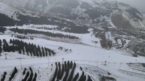 Aerial ski resort Stock Footage 237151552