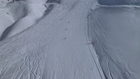 Aerial ski resort Stock Footage 237166037