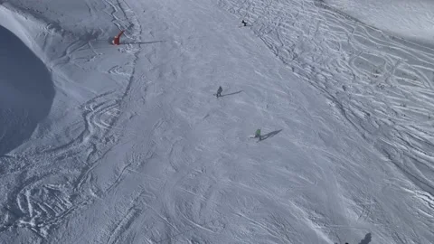 Aerial ski winter Stock Footage 237165713