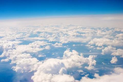 Aerial sky and clouds background Stock Photos