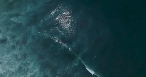 Aerial Slow Motion Drone View of Waves El Salvador_LunaVista Stock Footage 243145866