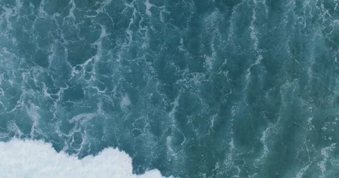 Aerial Slow Motion Top Down Drone View of Waves El Salvador_LunaVista Stock Footage 243143230