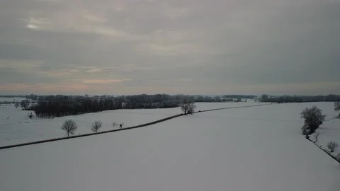 Aerial Snow 4k Stock Footage 145767112