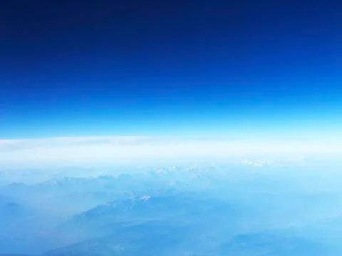 Aerial Snow Mountain Range Backround Stock Photos