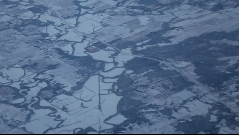 Aerial Snow Plaines 動画素材 1075363