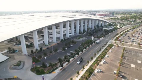 Aerial of SoFi Stadium, NFL Stock Footage 167144331