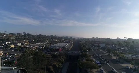 Aerial of Solana Beach Stockbeeldmateriaal 83889949