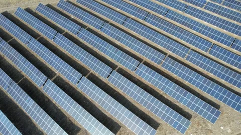 Aerial solar energy Stock Footage 258282976