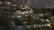 Aerial South Africa-Cape Town At Sunset Stock Footage