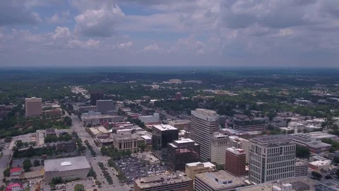 Aerial South Carolina Columbia July 2017 Sunny Day 4K Inspire 2 Stock Footage