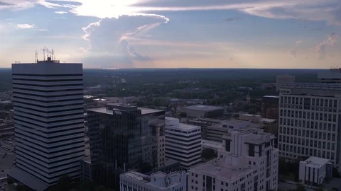 Aerial South Carolina Columbia July 2017 Sunny Day 4K Inspire 2 Stock Footage