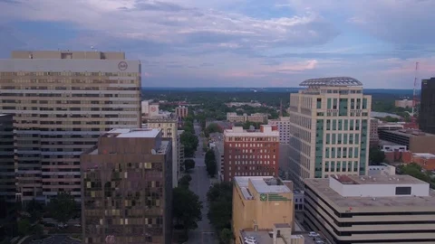 Aerial South Carolina Columbia July 2017 Sunny Day 4K Inspire 2 Stock Footage