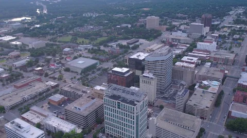 Aerial South Carolina Columbia July 2017 Sunny Day 4K Inspire 2 Stock Footage