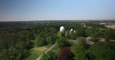 Aerial of Space Observatory Stock Footage 90366549