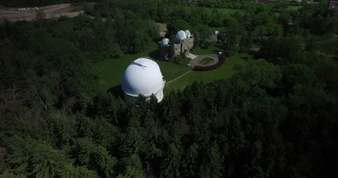Aerial of Space Observatory Stock Footage 90367190