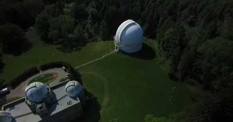 Aerial of Space Observatory Video stock 90367445