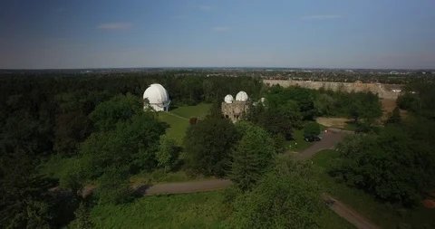 Aerial of Space Observatory Stock Footage 90367922