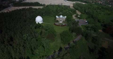 Aerial of Space Observatory Stock Footage 90368331