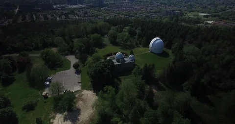 Aerial of Space Observatory Stock Footage 90387203