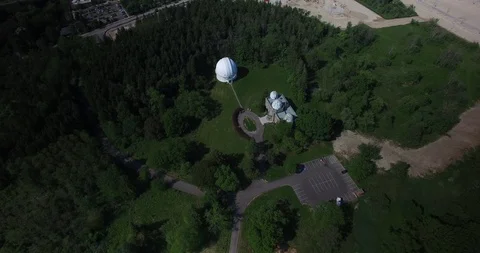 Aerial of Space Observatory Stock Footage 90387253