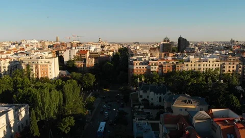 Aerial Spain Madrid June 2018 Sunny Day Mavic Air Stock Footage 103667341
