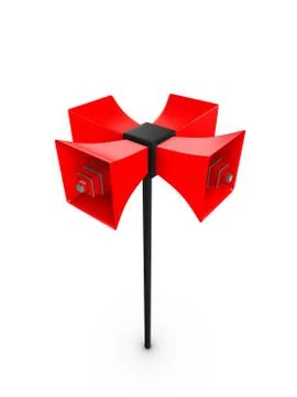 Aerial speaker 스톡 일러스트