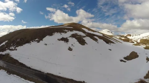 Aerial spring Shot of Dolomites Stock Footage 63823780