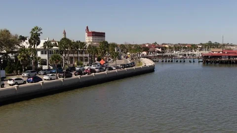 Aerial of St. Augustine, Florida Stock Footage 104775105